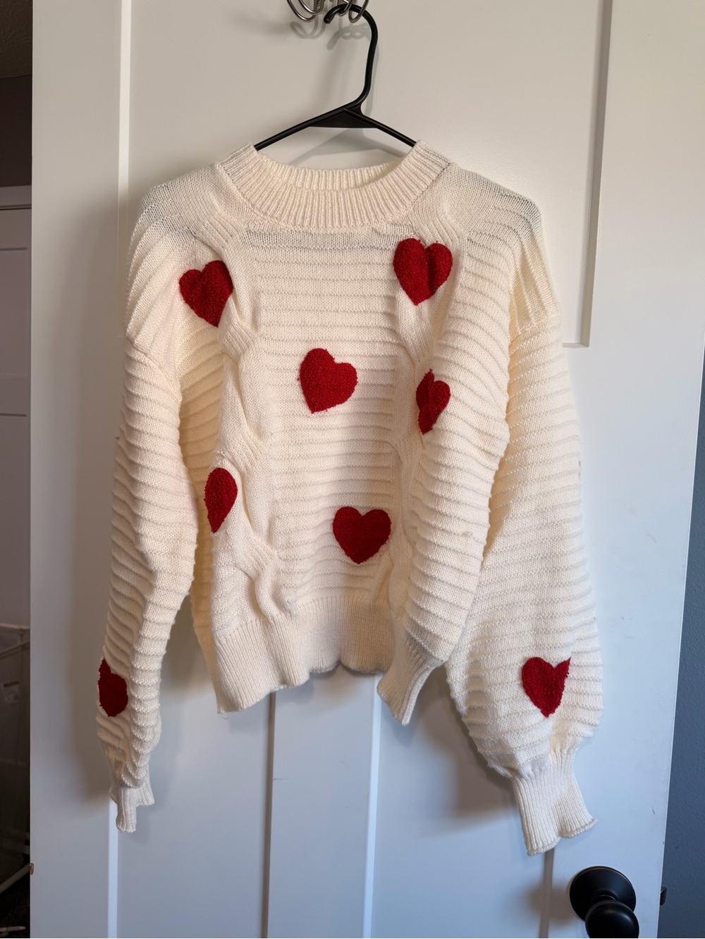 NWOT SHEIN Heart Sweater